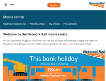 Tablet Screenshot of networkrailmediacentre.co.uk